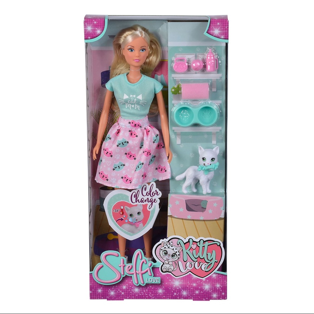 Steffi Love Kitty Love Doll Color Change Cat Set